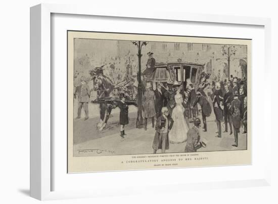 A Congratulatory Address to Her Majesty-Frank Craig-Framed Giclee Print