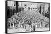 A Congregation Faces the Holy Kaaba in Mecca's Mosque, Saudi Arabia, 1922-null-Framed Stretched Canvas