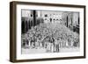 A Congregation Faces the Holy Kaaba in Mecca's Mosque, Saudi Arabia, 1922-null-Framed Premium Giclee Print