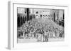 A Congregation Faces the Holy Kaaba in Mecca's Mosque, Saudi Arabia, 1922-null-Framed Premium Giclee Print