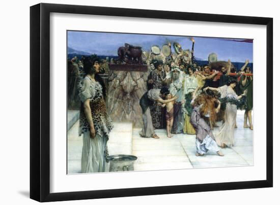 A Consecration of Bacchus, Detail-Sir Lawrence Alma-Tadema-Framed Art Print