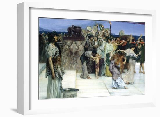 A Consecration of Bacchus, Detail-Sir Lawrence Alma-Tadema-Framed Art Print