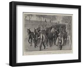 A Consignment of Mules at Gibraltar for Transport Service in South Africa-John Charlton-Framed Premium Giclee Print