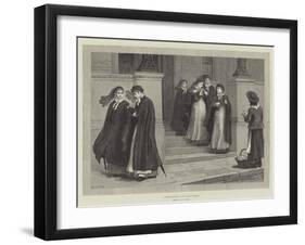 A Constitutional after Night Nursing-Edmund Richard White-Framed Giclee Print