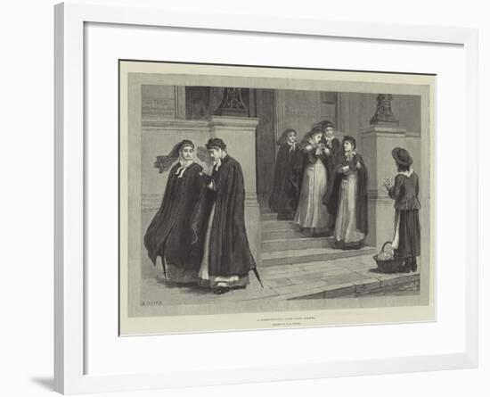 A Constitutional after Night Nursing-Edmund Richard White-Framed Giclee Print