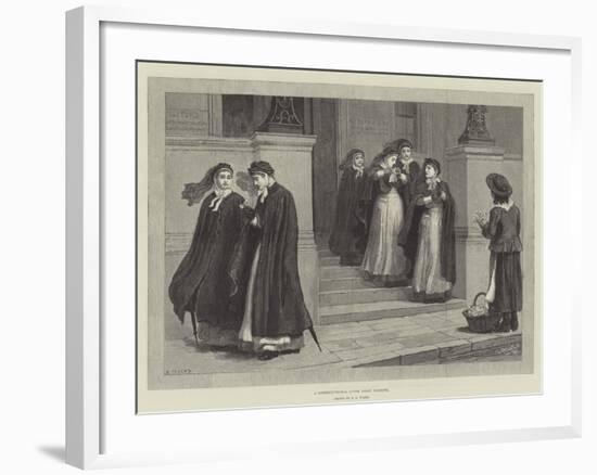 A Constitutional after Night Nursing-Edmund Richard White-Framed Giclee Print