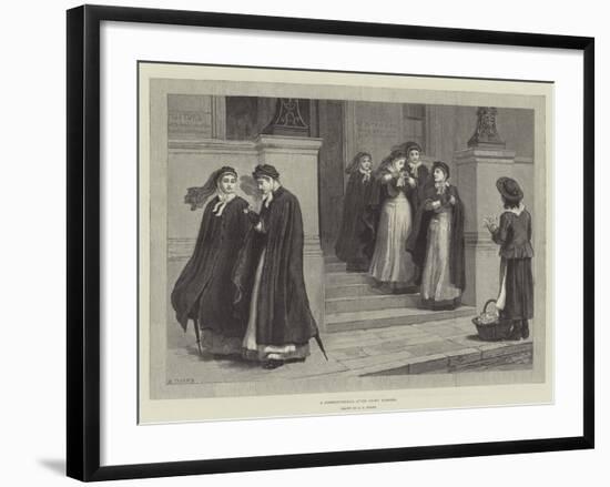 A Constitutional after Night Nursing-Edmund Richard White-Framed Giclee Print