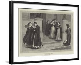 A Constitutional after Night Nursing-Edmund Richard White-Framed Giclee Print