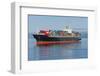 A Container Ship Anchored in a Harbour.-Gary Blakeley-Framed Photographic Print