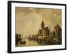 A Continental River Town, 1856-Leon Bakst-Framed Giclee Print