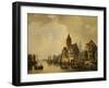 A Continental River Town, 1856-Leon Bakst-Framed Giclee Print