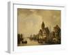 A Continental River Town, 1856-Leon Bakst-Framed Giclee Print