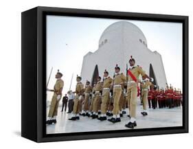 A Contingent of the Cadets of Pakistan Army-Shakil Adil-Framed Stretched Canvas
