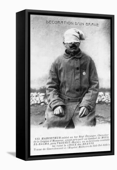A Convalescing Legionnaire, Sidi Bel Abbes, Algeria, 1910-null-Framed Stretched Canvas
