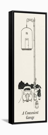 A Convenient Garage-William Heath Robinson-Framed Stretched Canvas