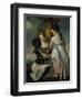 A Conversation Between Girls, or Two Girls with Their Black Servant, 1770-Joseph Wright of Derby-Framed Giclee Print