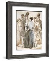 A Conversation-Constantin Guys-Framed Giclee Print