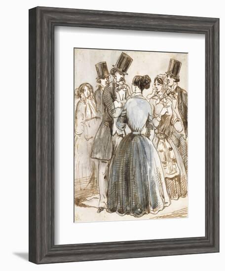 A Conversation-Constantin Guys-Framed Giclee Print