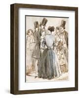 A Conversation-Constantin Guys-Framed Giclee Print