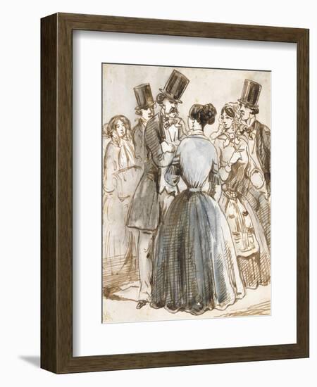 A Conversation-Constantin Guys-Framed Giclee Print