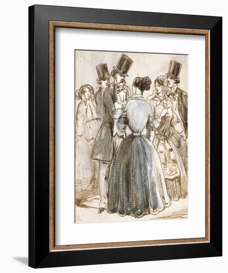 A Conversation-Constantin Guys-Framed Giclee Print