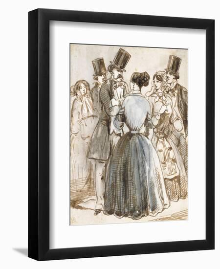 A Conversation-Constantin Guys-Framed Giclee Print