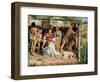 A Converted British Family Sheltering a Christian Missionary from the Persecution of the Druids-William Holman Hunt-Framed Giclee Print