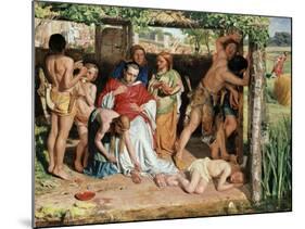 A Converted British Family Sheltering a Christian Missionary from the Persecution of the Druids-William Holman Hunt-Mounted Giclee Print