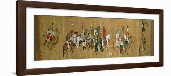 A Convoy of Mongols, Chinese, 14th Century-null-Framed Giclee Print