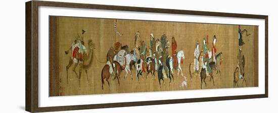 A Convoy of Mongols, Chinese, 14th Century-null-Framed Giclee Print