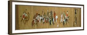 A Convoy of Mongols, Chinese, 14th Century-null-Framed Giclee Print