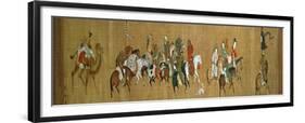 A Convoy of Mongols, Chinese, 14th Century-null-Framed Giclee Print