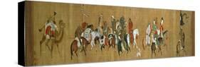 A Convoy of Mongols, Chinese, 14th Century-null-Stretched Canvas