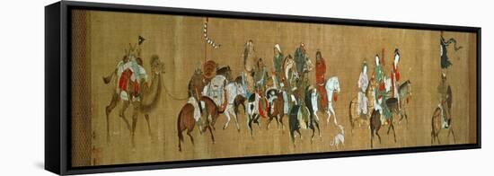 A Convoy of Mongols, Chinese, 14th Century-null-Framed Stretched Canvas