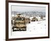 A Convoy of Vehicles During a Route Clearing Procedure in Afghanistan-Stocktrek Images-Framed Photographic Print