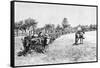 A Convoy of Wagons, South America, 1895-null-Framed Stretched Canvas