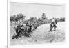 A Convoy of Wagons, South America, 1895-null-Framed Giclee Print