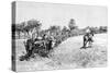 A Convoy of Wagons, South America, 1895-null-Stretched Canvas