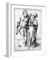 A Cook and His Wife, C.1496-Albrecht Dürer-Framed Giclee Print