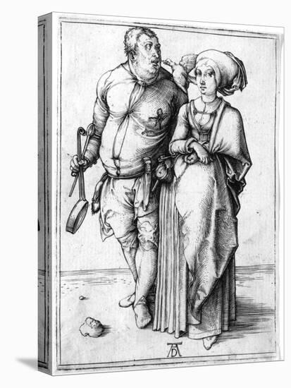 A Cook and His Wife, C.1496-Albrecht Dürer-Stretched Canvas