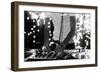 A Cool Male Dj on the Turntables-dubassy-Framed Photographic Print