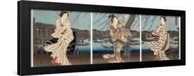 A Cool Summer Evening at Ryogoku, 1848-51-Utagawa Hiroshige-Framed Giclee Print