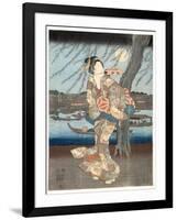 A Cool Summer Evening at Ryogoku, 1848-51-Utagawa Hiroshige-Framed Giclee Print