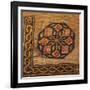 A Coptic Textile Fragment Containing a Medallion with a Corner Border-null-Framed Giclee Print