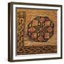 A Coptic Textile Fragment Containing a Medallion with a Corner Border-null-Framed Giclee Print