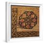 A Coptic Textile Fragment Containing a Medallion with a Corner Border-null-Framed Giclee Print