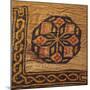 A Coptic Textile Fragment Containing a Medallion with a Corner Border-null-Mounted Giclee Print
