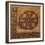 A Coptic Textile Fragment Containing a Medallion with a Corner Border-null-Framed Giclee Print