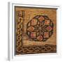 A Coptic Textile Fragment Containing a Medallion with a Corner Border-null-Framed Giclee Print