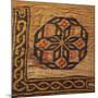 A Coptic Textile Fragment Containing a Medallion with a Corner Border-null-Mounted Giclee Print